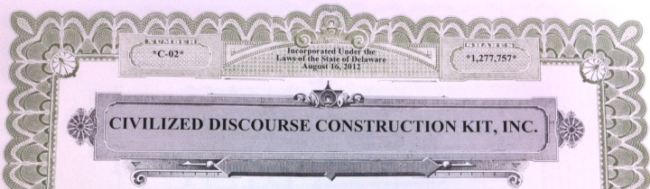 Civilized Discourse Construction Kit, Inc certificate of incorporation