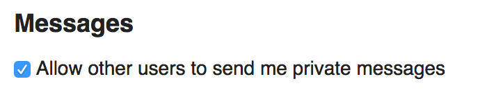 undefined Discourse 1.9 disable PMs