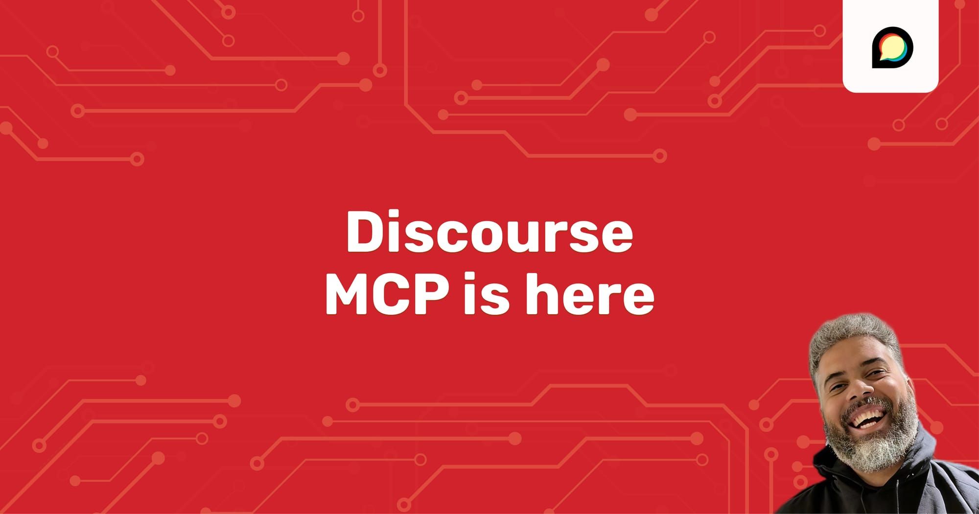 Discourse MCP is here. including image of Falco, author and Discourse engineer
