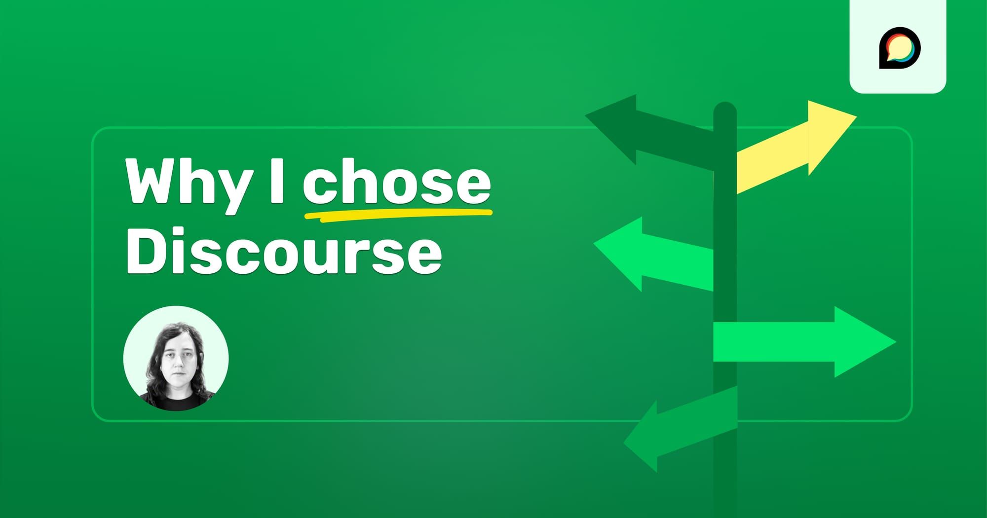 Why I chose Discourse. thumbnail of author Joan Westenberg