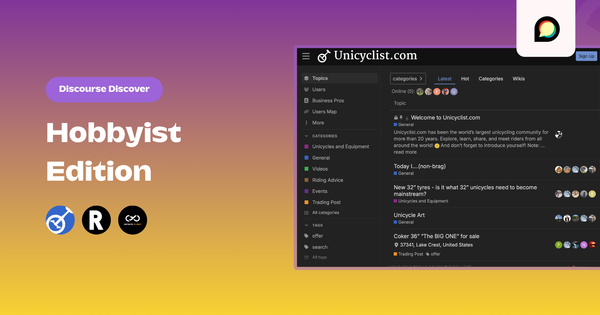 Discourse Discover: Hobbyist Edition