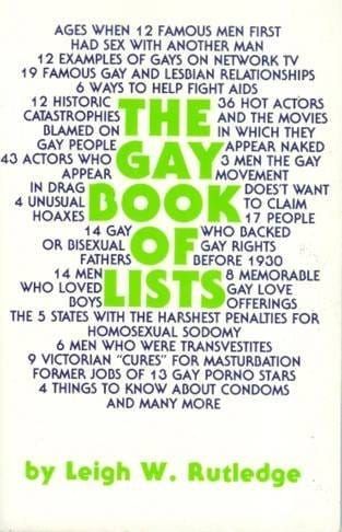 A Queer Classic Free Download: The Gay Book of Lists