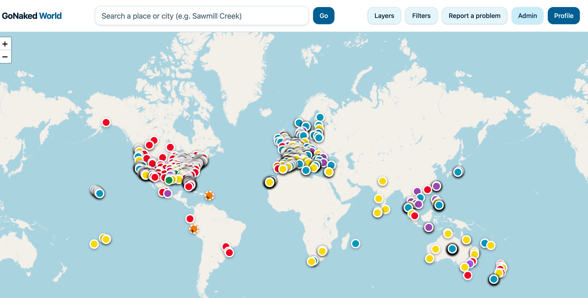 Are You on The GoNaked Map?