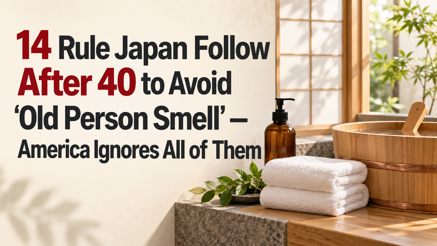 14 Rule Japan Follow After 40 to Avoid 'Old Person Smell' — America Ignores All of Them