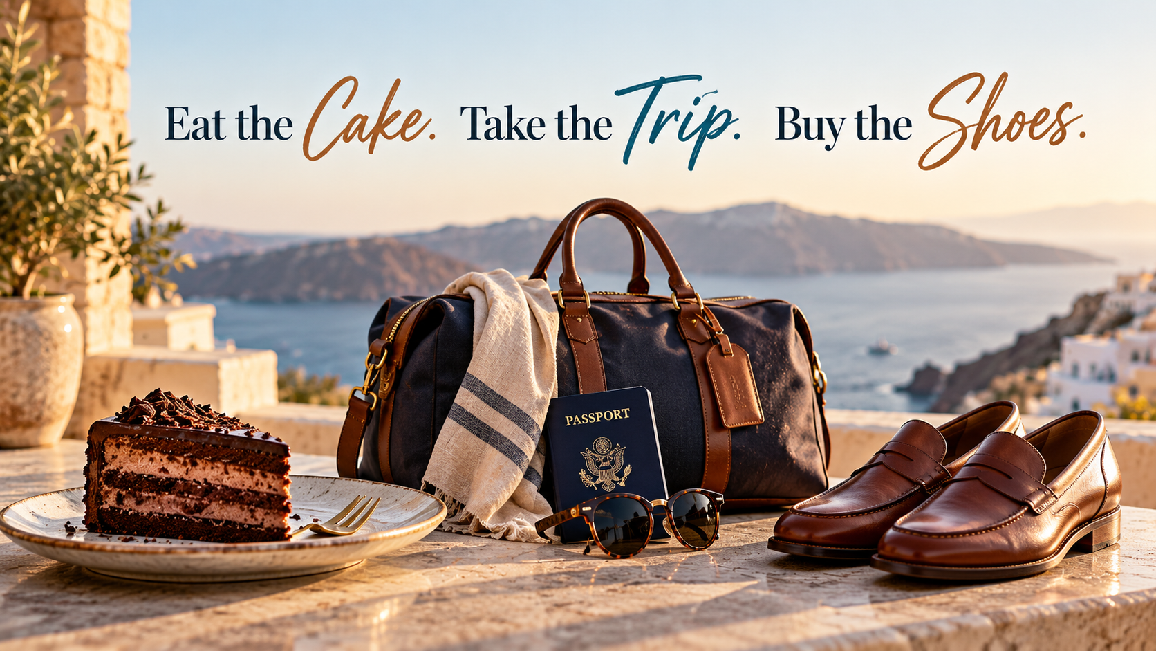 Eat the Cake. Take the Trip. Buy the Shoes.