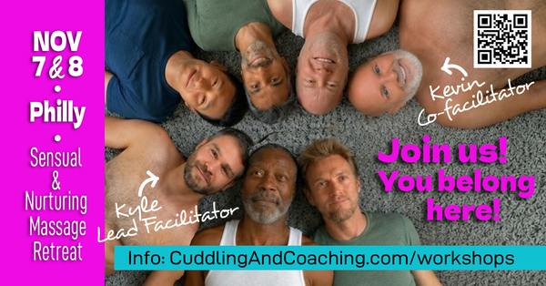 Just 4 spots left! Philly men's clothing-optional 2-day Retreat, Nov. 7 & 8!