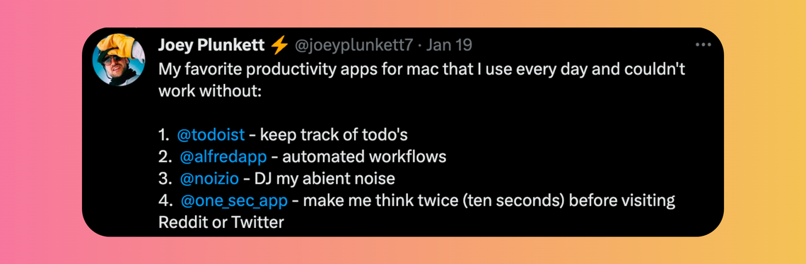 I like these six productivity apps