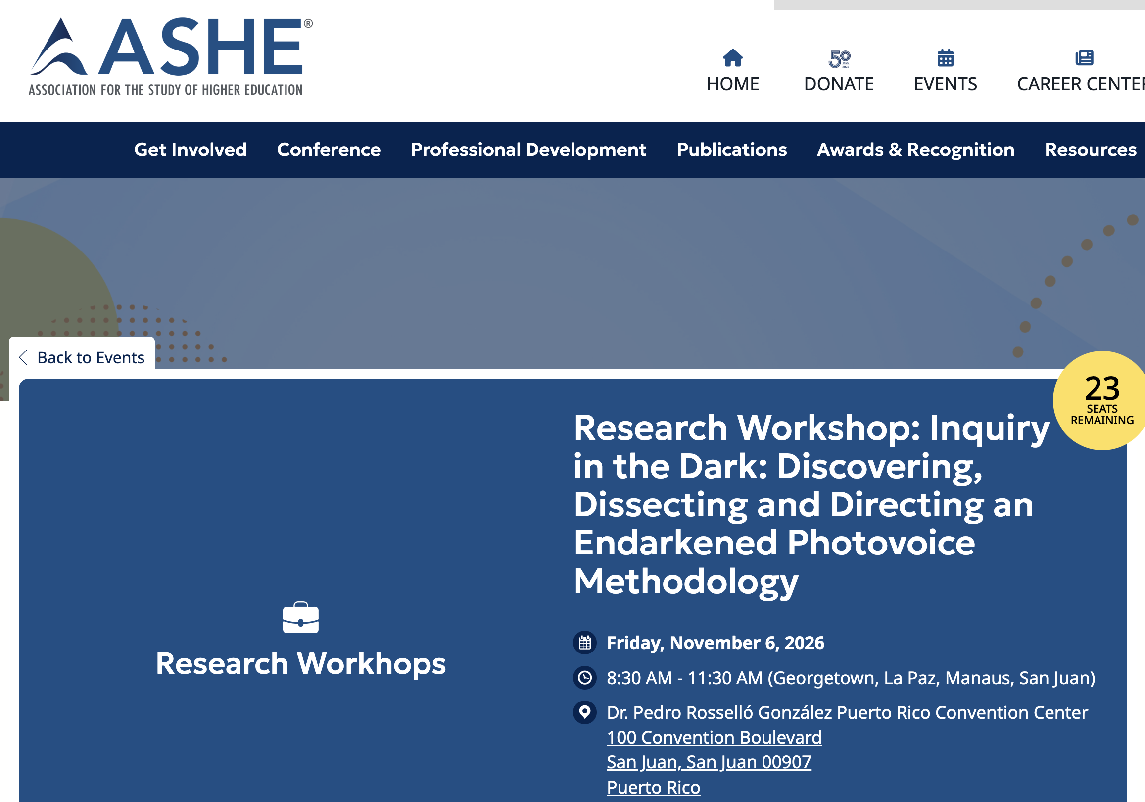 screenshot of the workshop registration website linked above