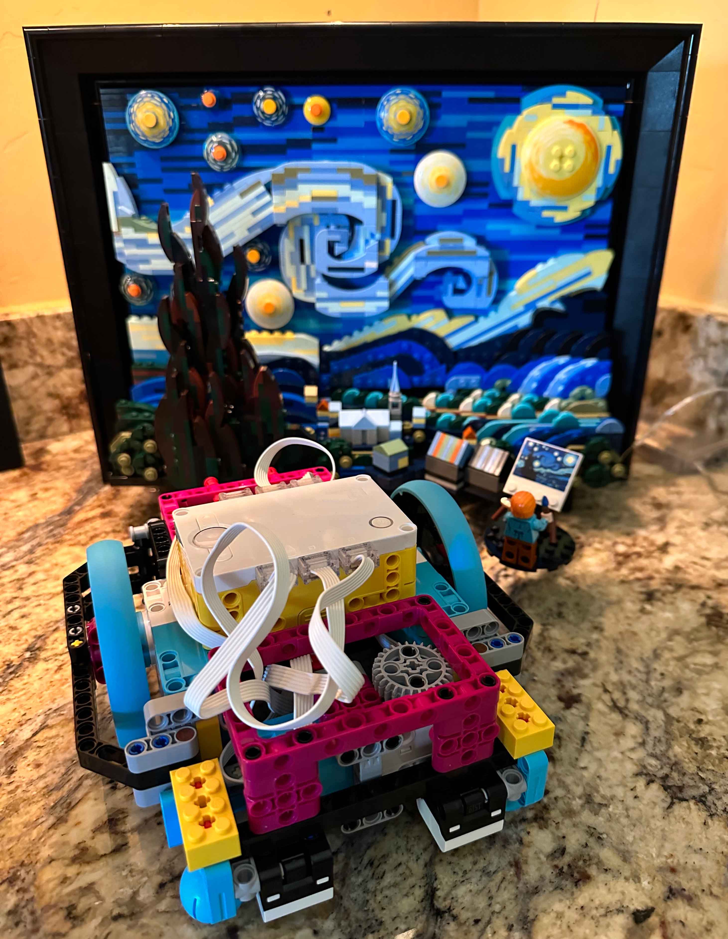 A FIRST LEGO League programmable robot