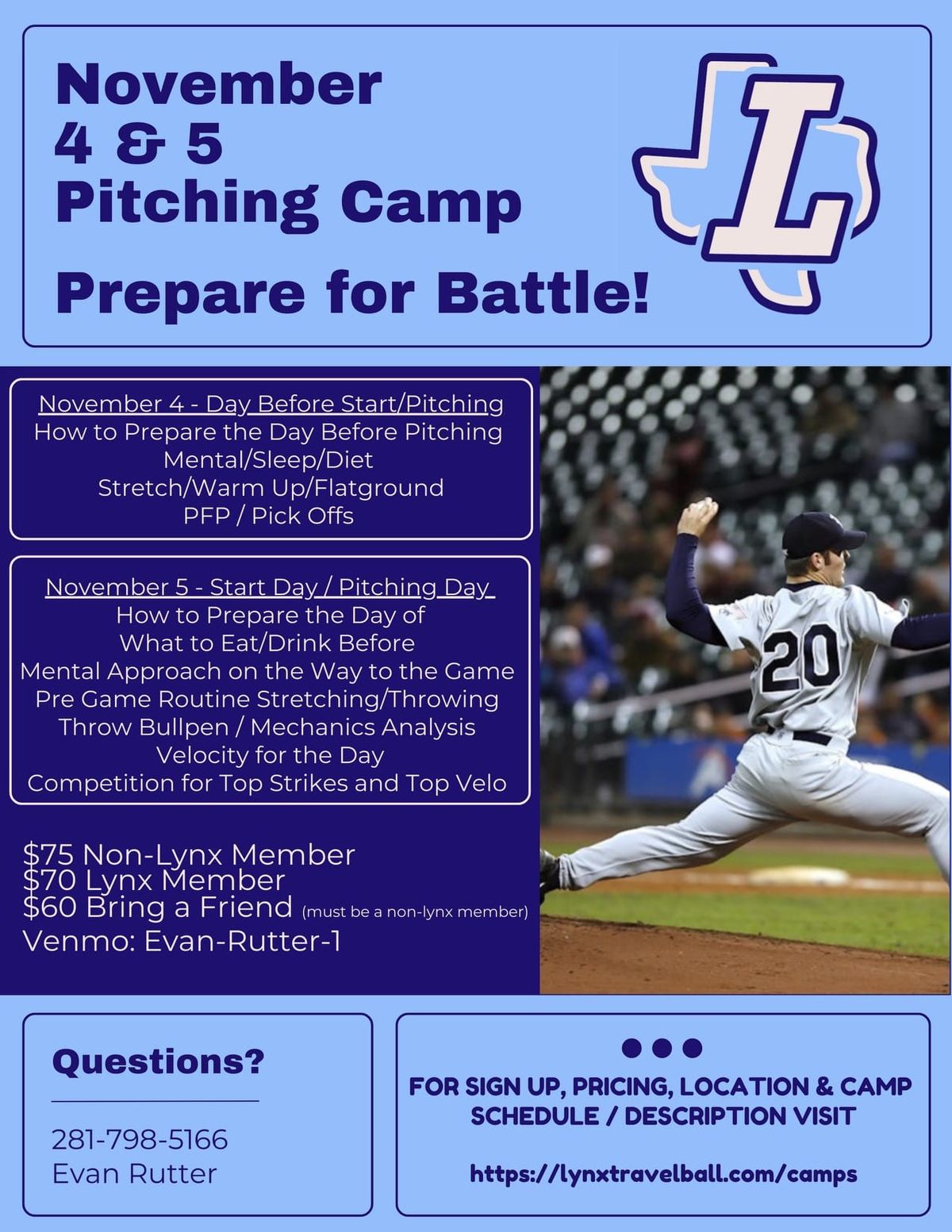 Lynx to host two-day pitching camp at Farm League Park