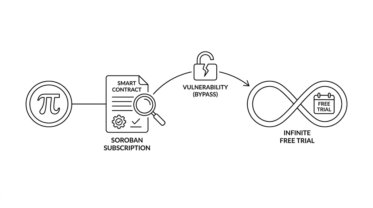 Pi Network smart contract: lỗ hổng trial vô hạn miễn phí