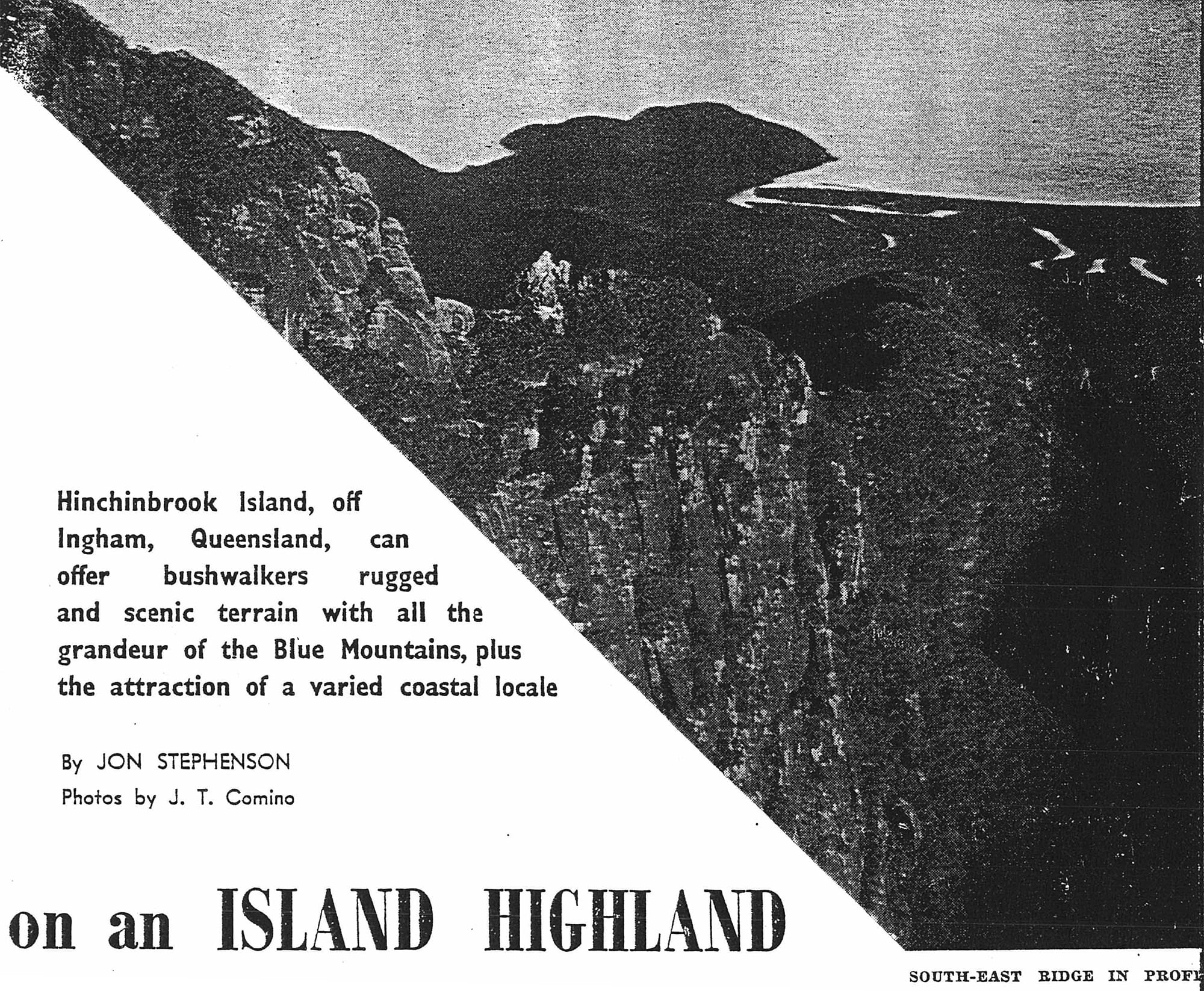 South-east ridge in profile, Hinchinbrook Island