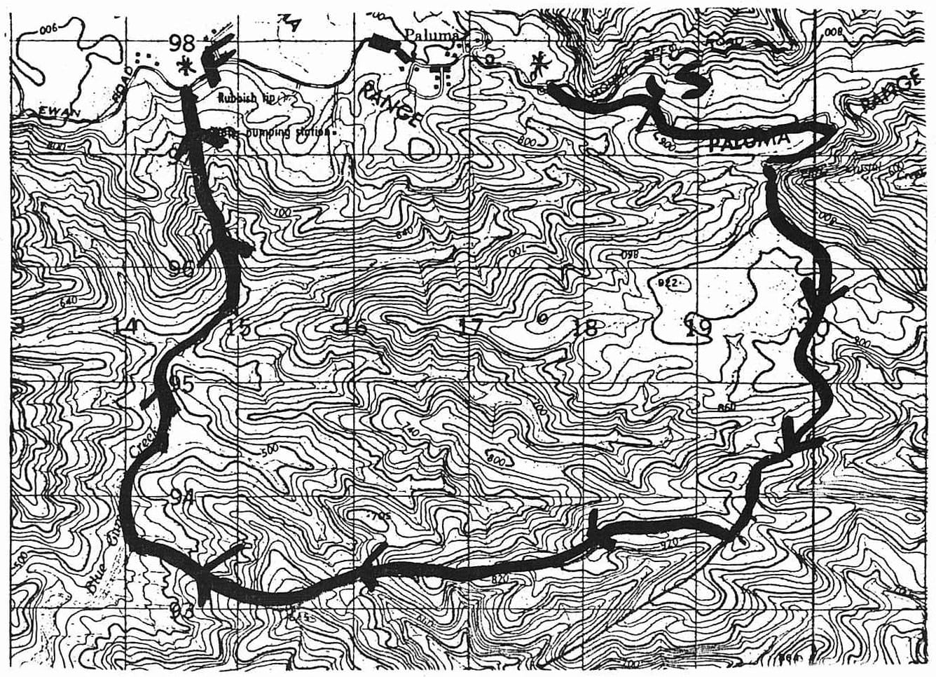 Blue Gum Creek Hike Map