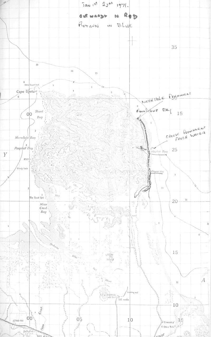 Cape Upstart. Jan 1st & 2nd 1971.