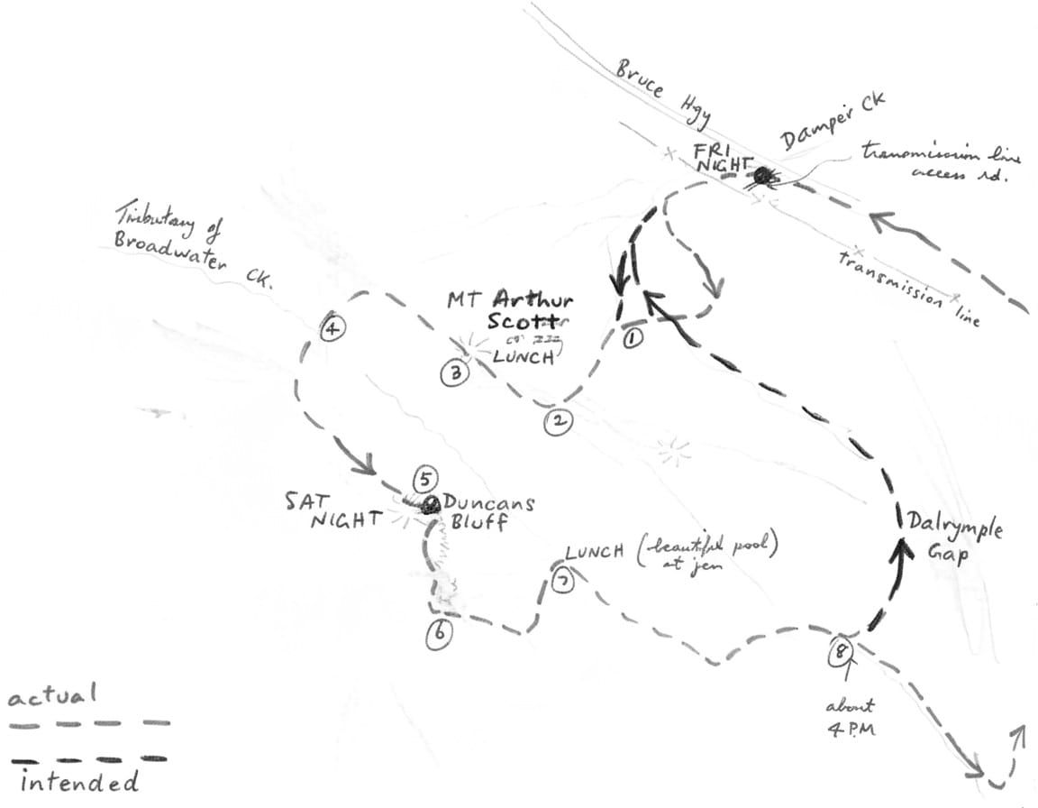 Duncans Bluff & Mt Arthur Scott
