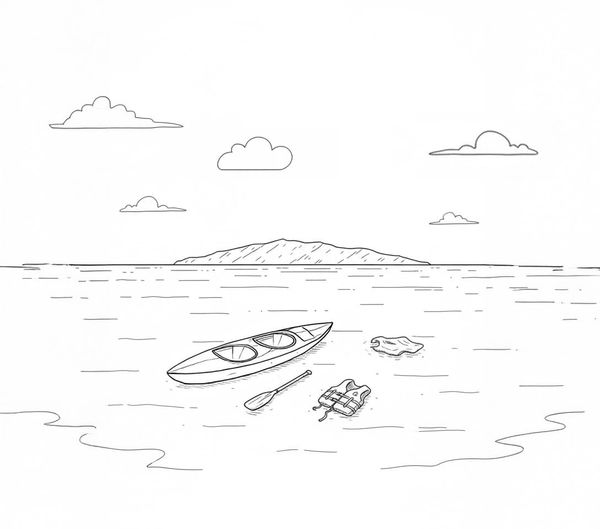 Kayak sailing from Townsville to Magnetic Island (Florence Bay)