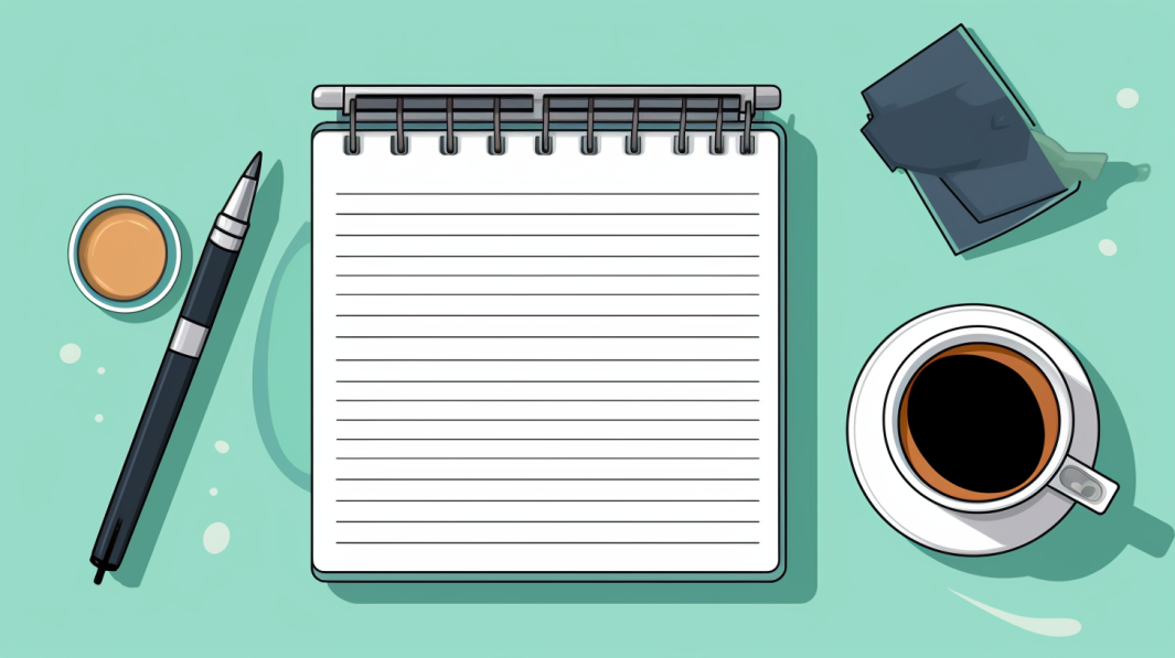 Coffee, Pen and Notebook