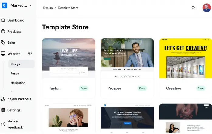 Kajabi Website Template