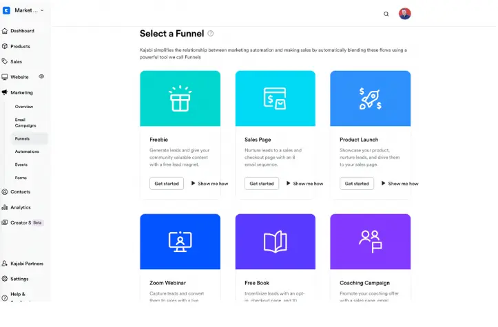 Kajabi funnels