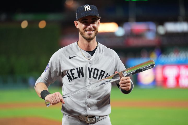 Yankees center fielder Cody Bellinger (35) is voted the 2026 MLB All-Star Game MVP (Arch Ward Trophy) at Citizens Bank Park.