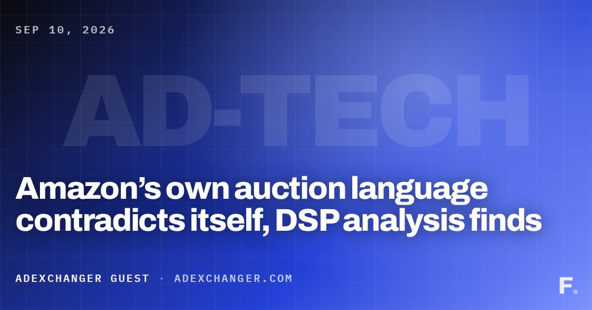 Amazon’s own auction language contradicts itself, DSP analysis finds