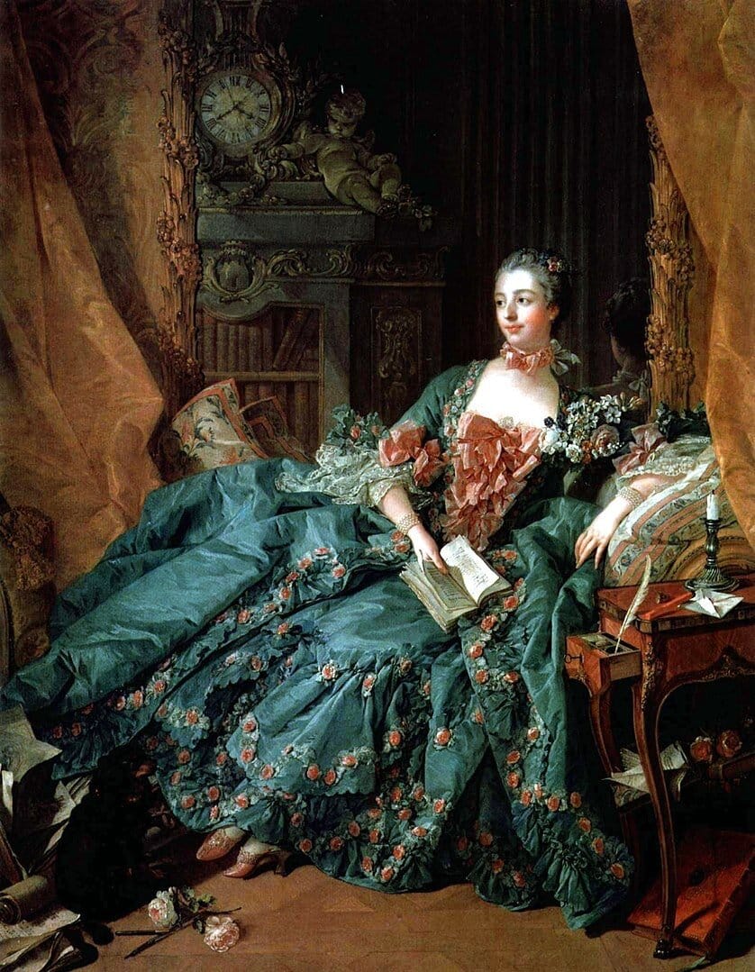 We love a François Boucher painting here at Word Suitcase. Spend 8000 hours painting every tiny detail of the furbelows on the dress, yesss. Sourced from Wikipedia.