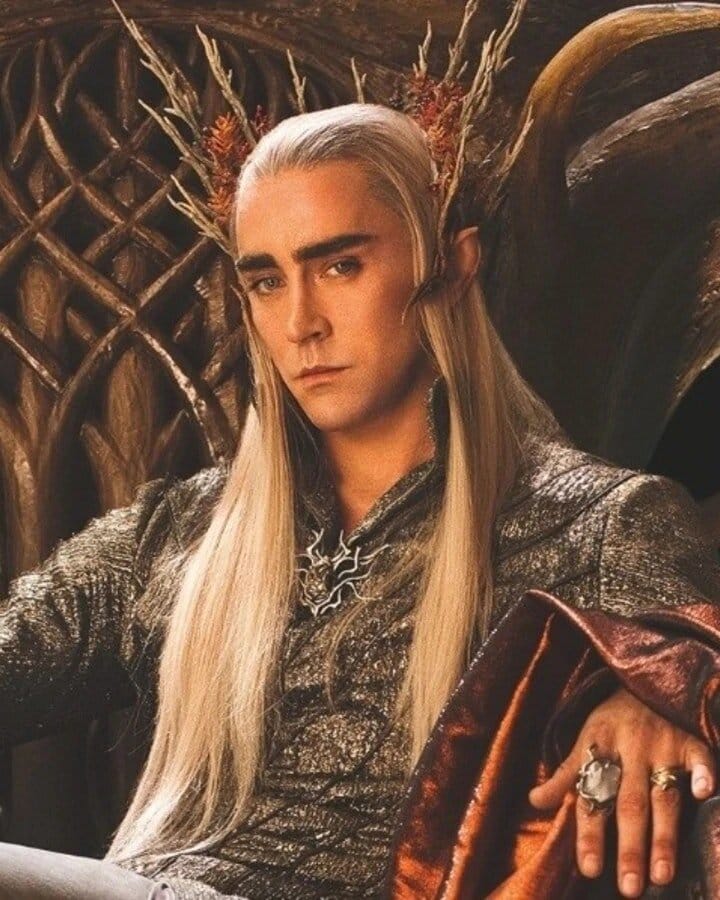 Lee Pace as Thranduil in the Lord of the Rings movies