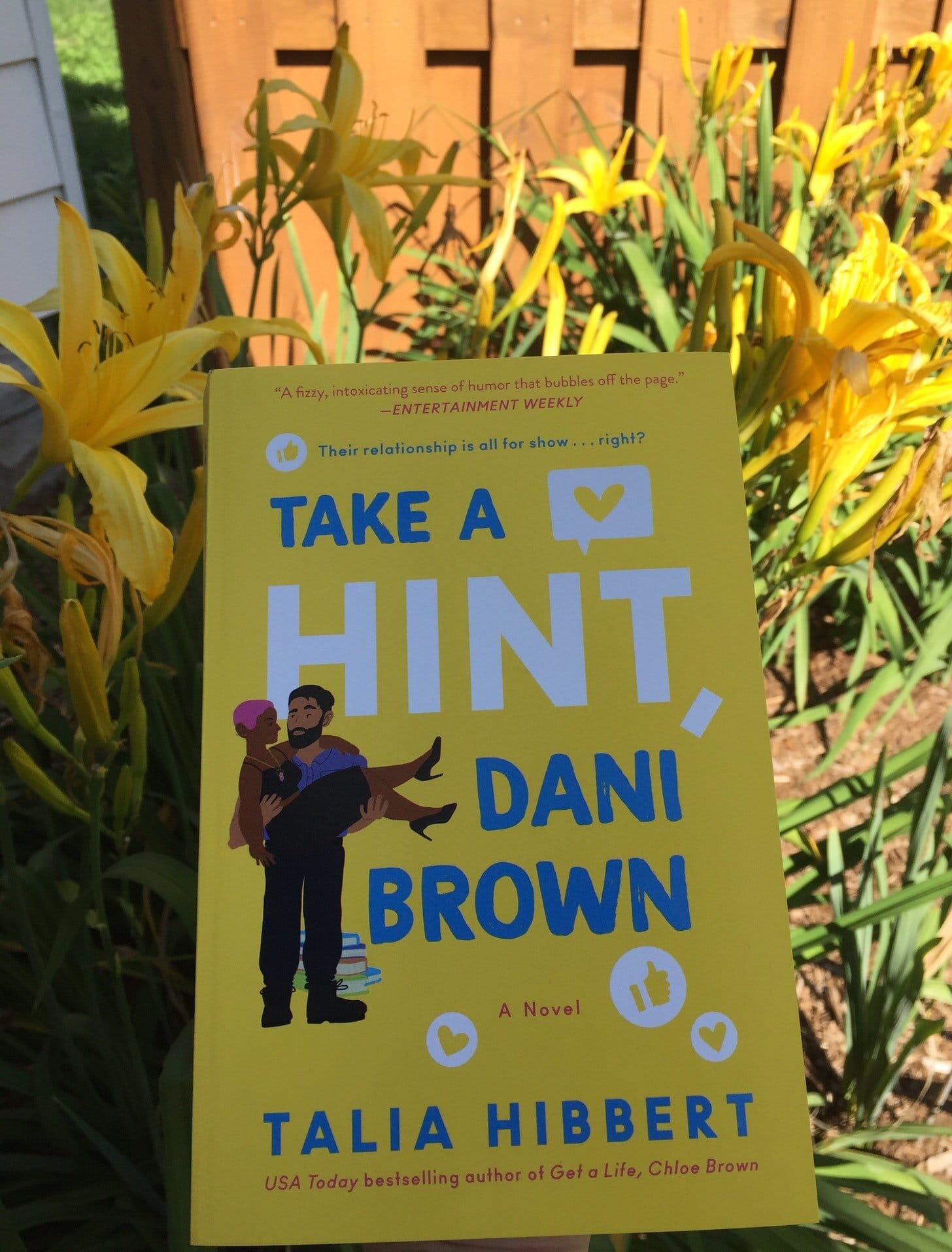 Here’s&nbsp;Take a Hint, Dani Brown&nbsp;matching my day lilies.