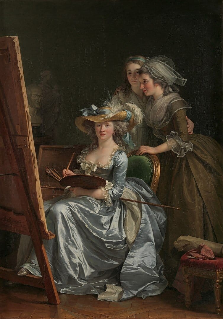 Self-portrait with two pupils, Adélaïde Labille-Guiard, 1785