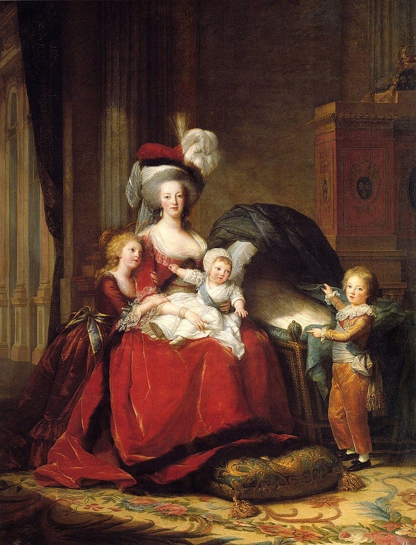 Marie-Antoinette and her children, Élisabeth Vigée le Brun, 1787