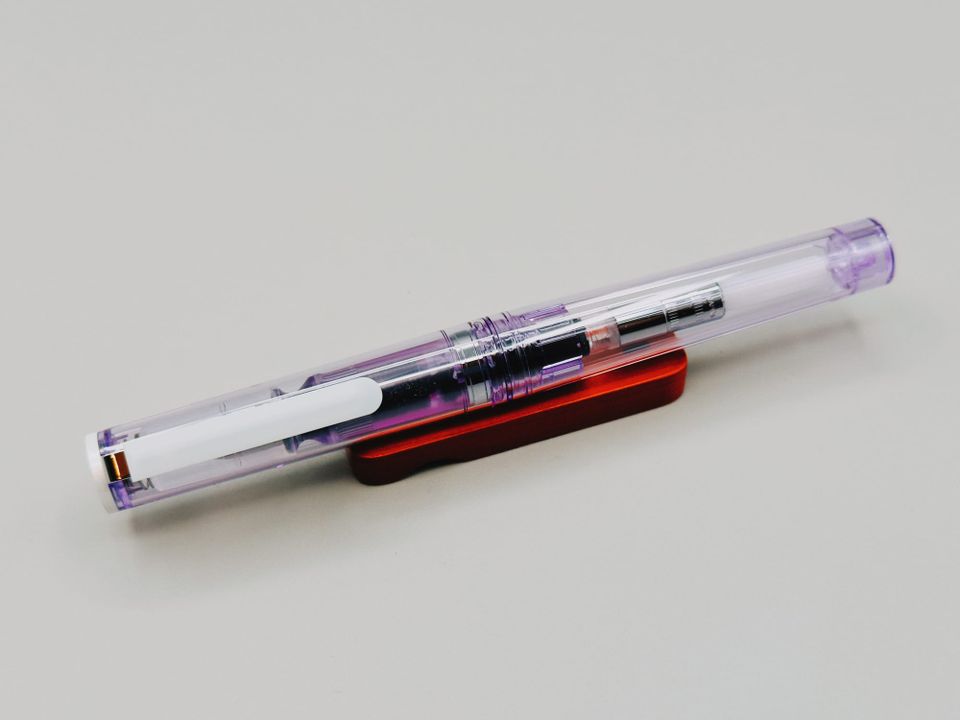 New Pen and Ink Day: Sailor TUZU Adjust Crystal Violet and Robert Oster Soft Kitty, Warm Kitty