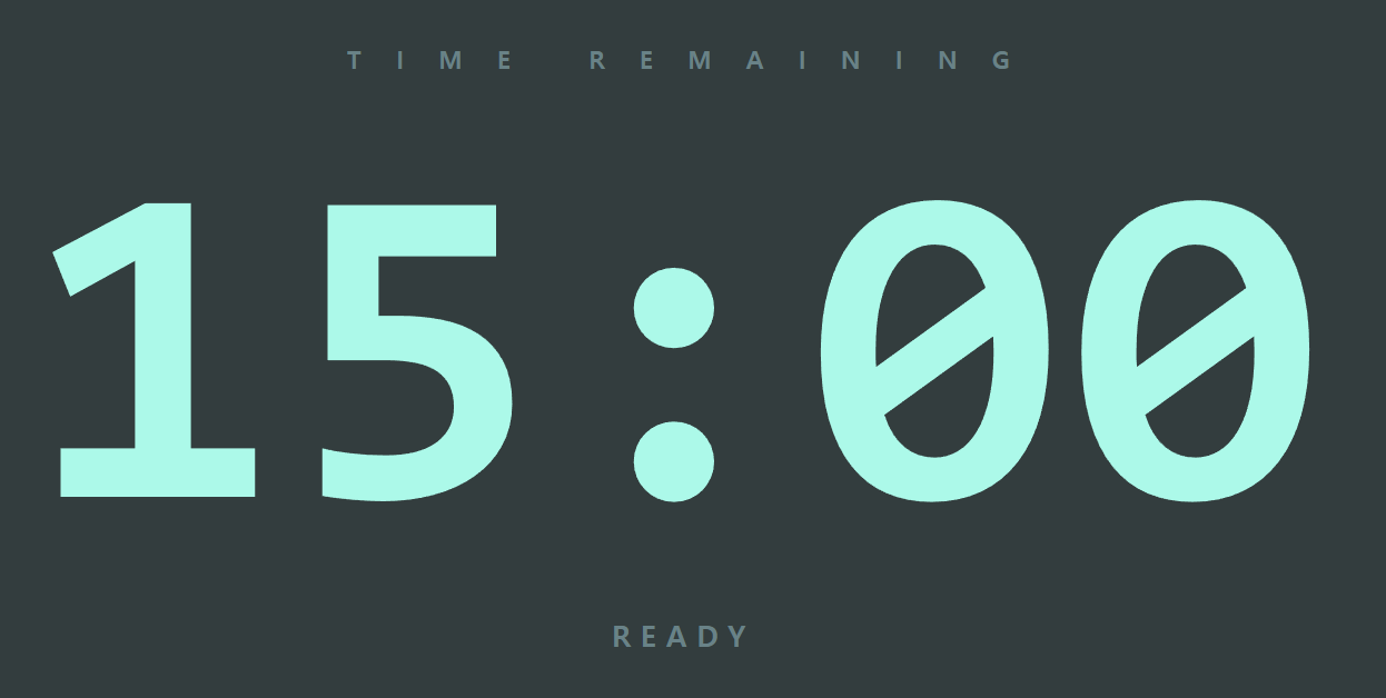 Count down timer for events, panel discussion, conference