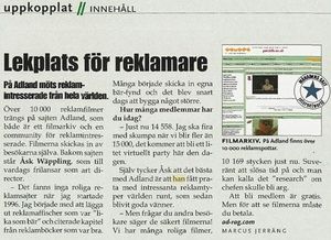 "Lekplats för reklamare - Playground for ad people" IDG Internetworld