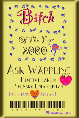 Bitch of the year 2000