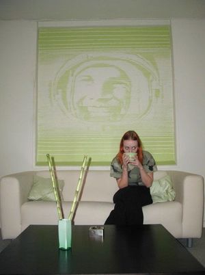 The Cosmonaut - painting Yuri Gagarin's portrait