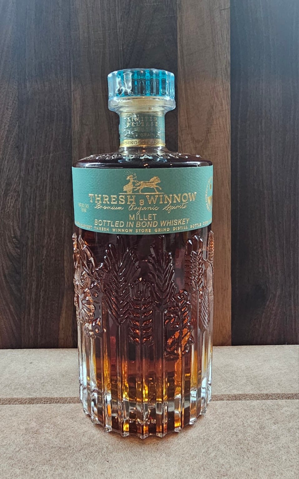 Thresh & Winnow Millet Bottled in Bond Whiskey purchased at the September 19, 2026 Utah allocation.