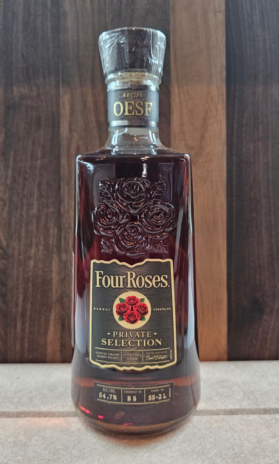 Four Roses Private Selection Barrel Strength OESF purchased at the September 19, 2026 Utah allocation.