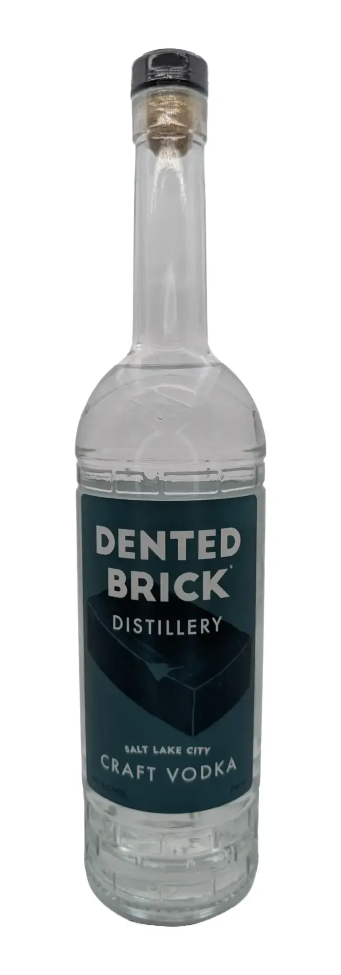 Dented Brick Craft Vodka bottle