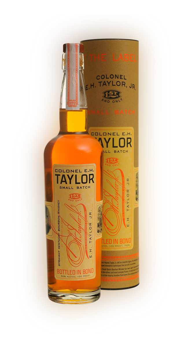 E.H. Taylor Small Batch bottle with presentation tube.