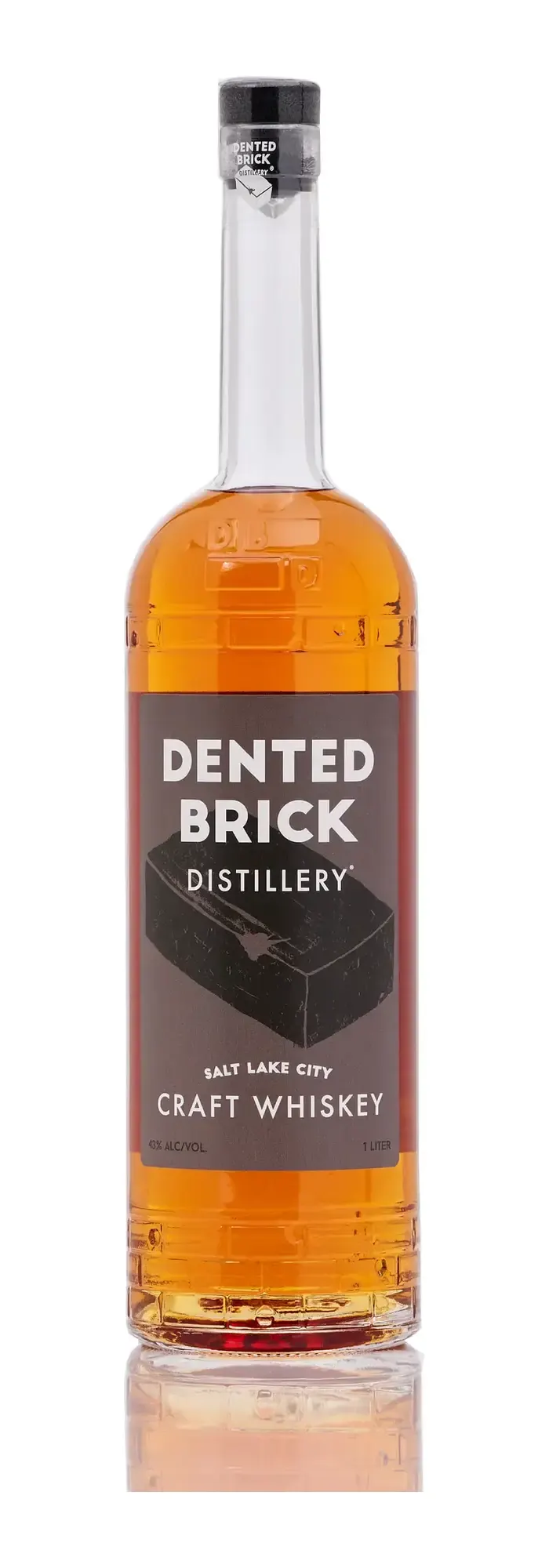 Dented Brick Craft Whiskey bottle