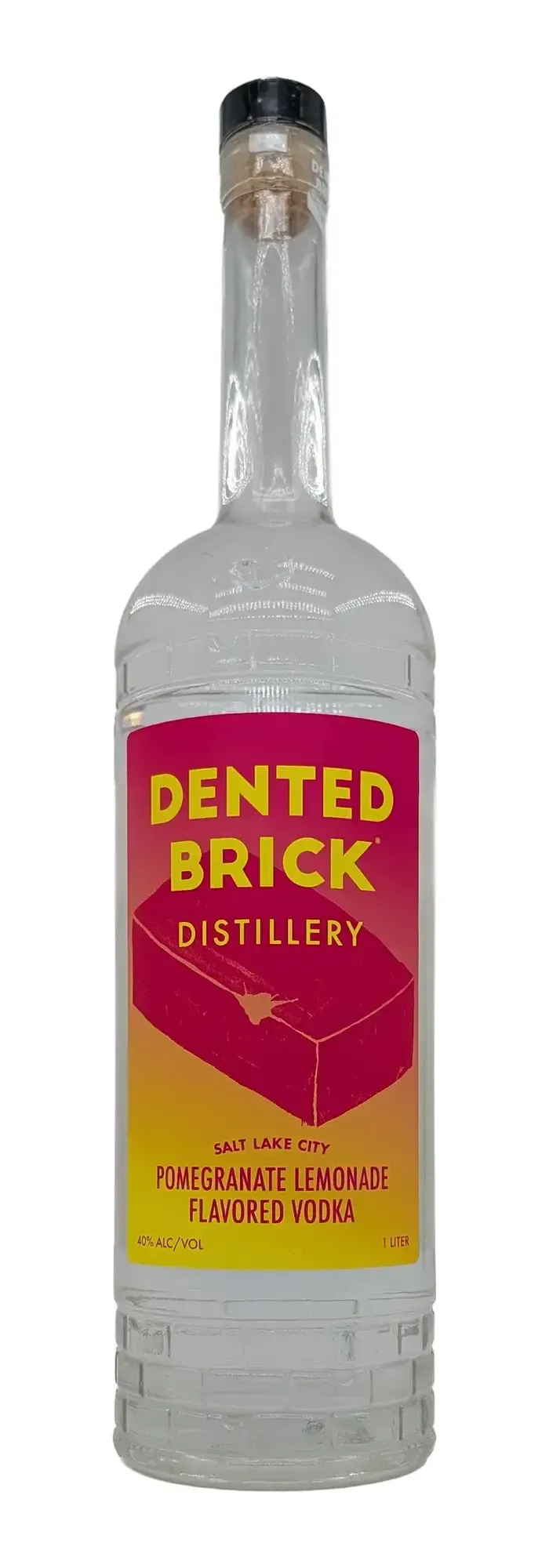 Dented Brick Pomegranate Lemonade Flavored Vodka bottle