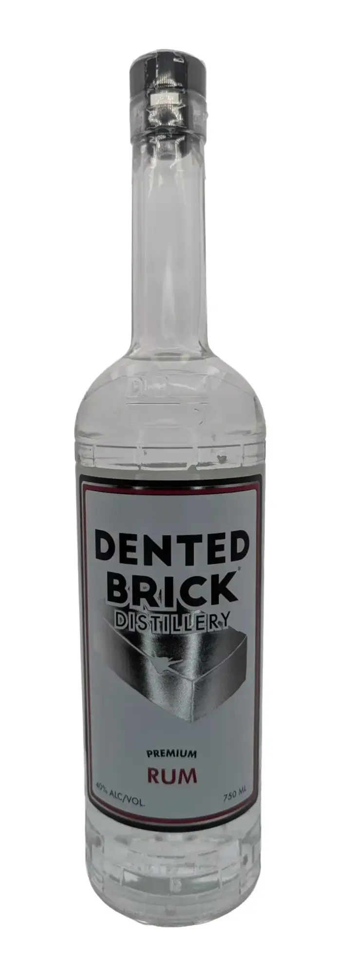 Dented Brick Premium Rum bottle