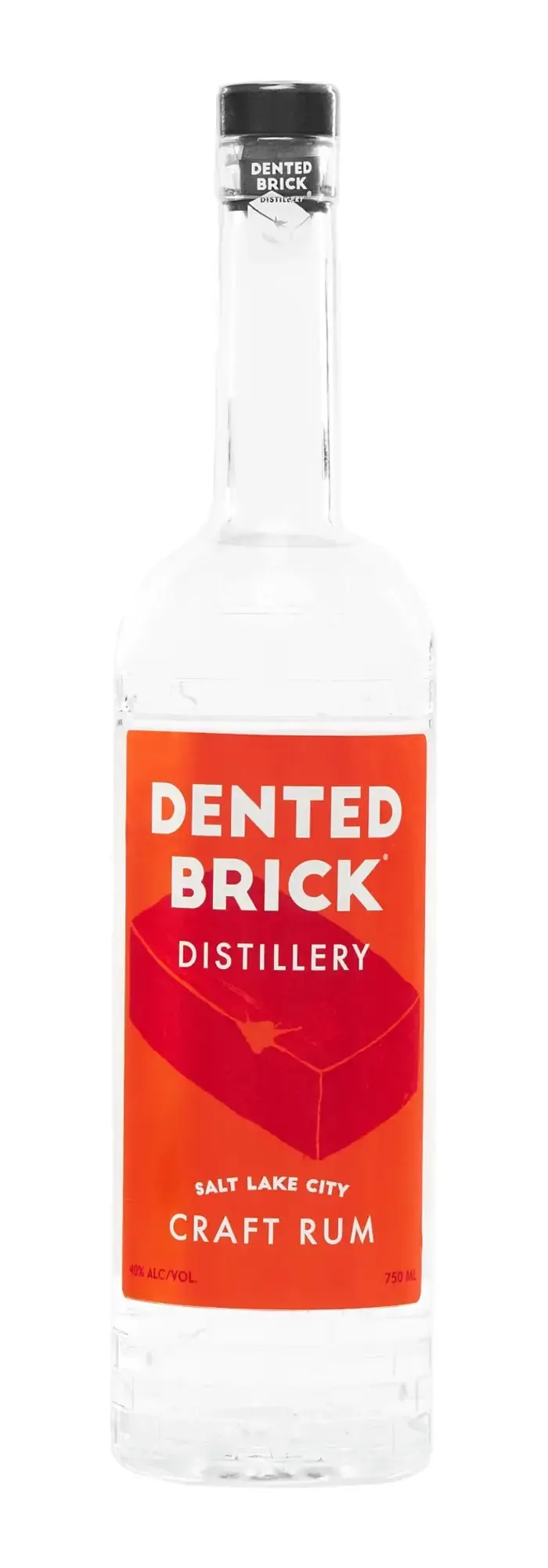 Dented Brick Craft Rum bottle