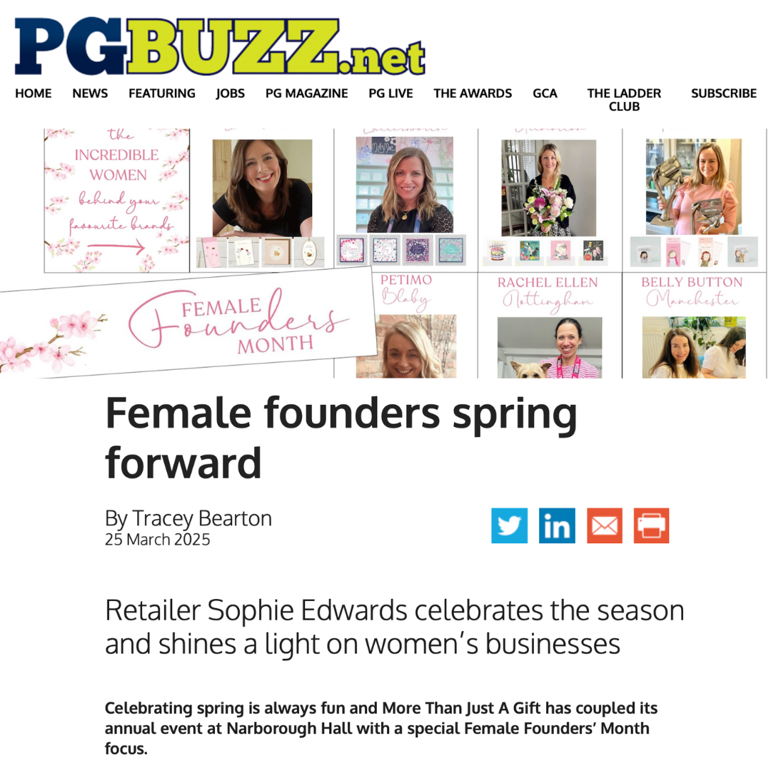 PG Buzz Feature: Female Founders Month at More Than Just a Gift