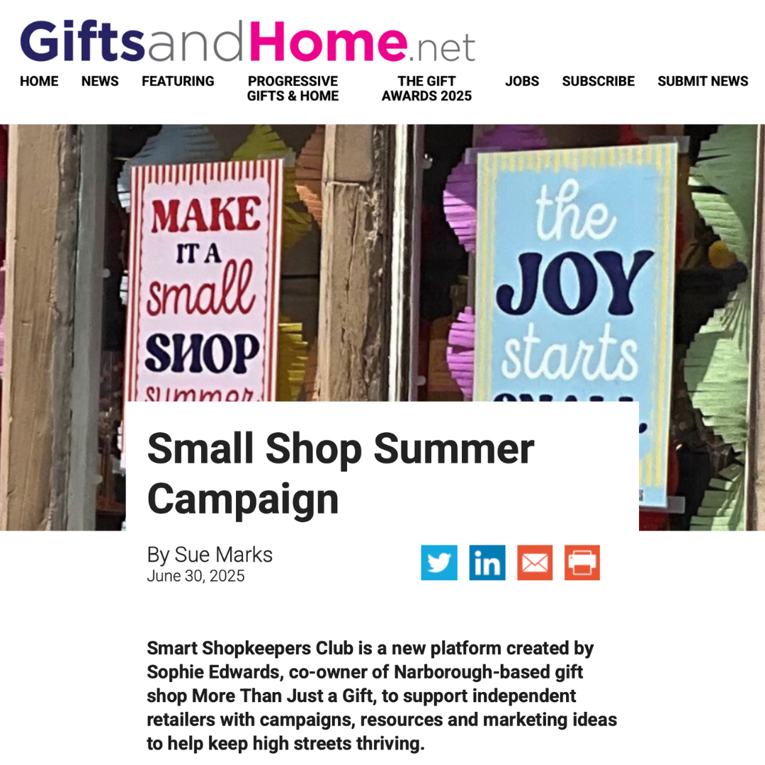 Small Shop Summer Featured in Gifts & Home