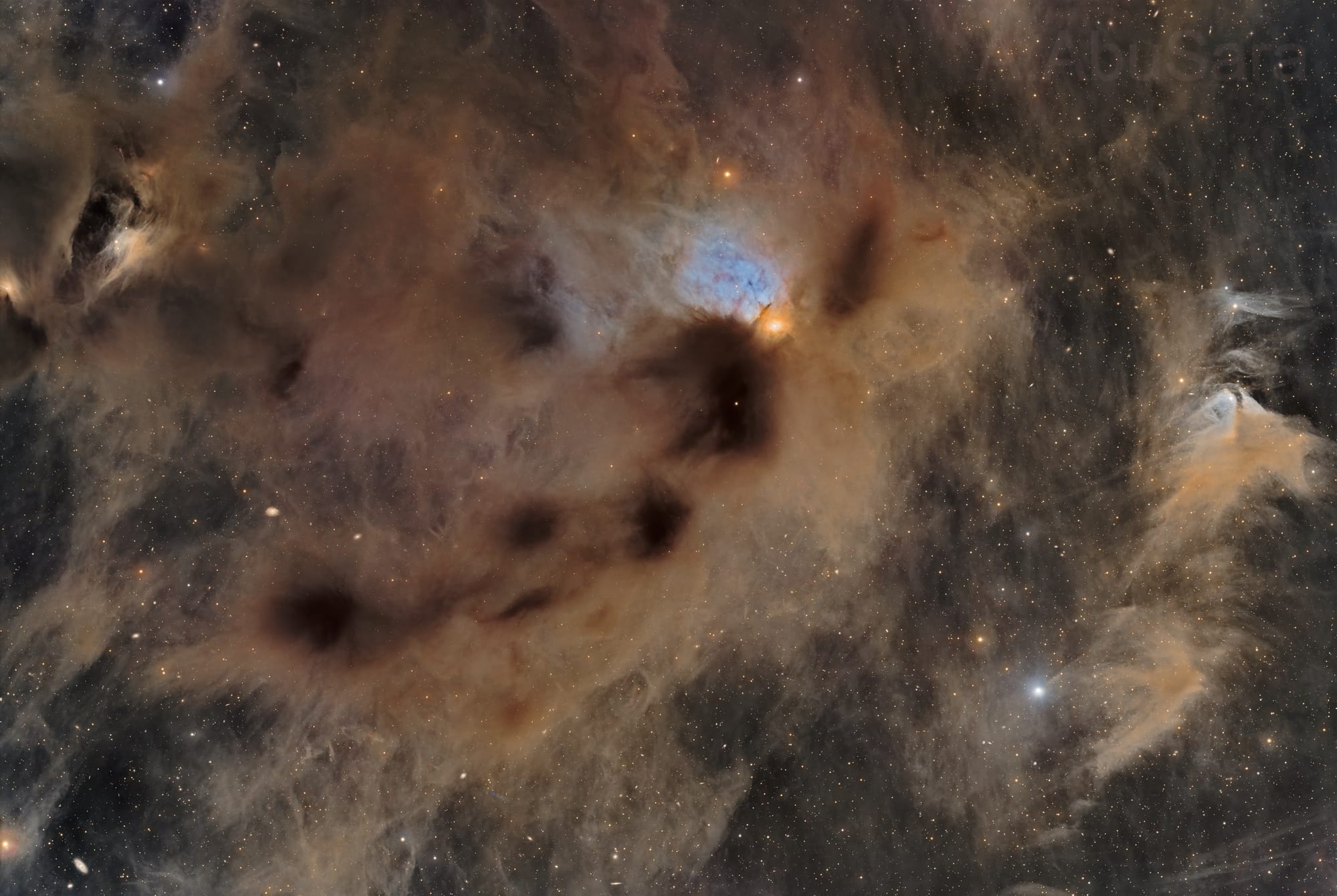 Barnard 10 and surrounding stellar clouds by Ashraf AbuSara