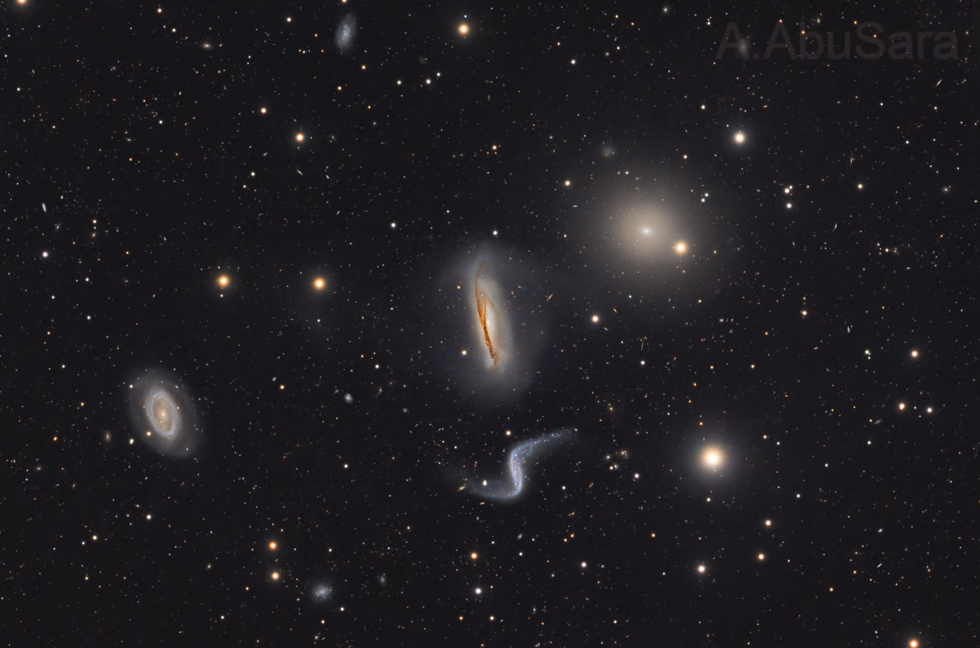 Hickson 44 galactic group by Ashraf AbuSara