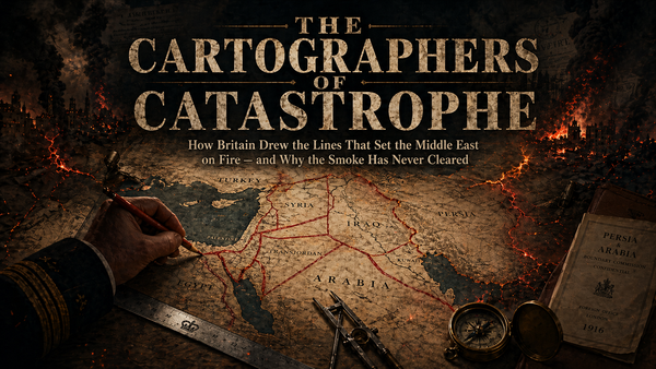 THE CARTOGRAPHERS OF CATASTROPHE: How Britain Drew the Lines That Set the Middle East on Fire — and Why the Smoke Has Never Cleared