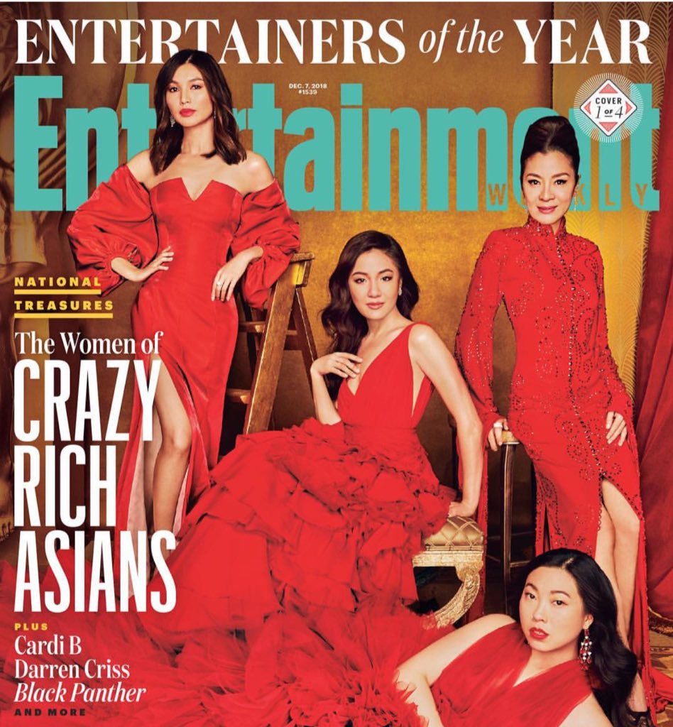 crazy rich asians red dress In Crazy Rich Asians (2018). When Peik Lin is helping Rachel pick her dress  in Peik Lin's closet room, you can see pictures of Peik Lin wearing the  dresses stuck onto the