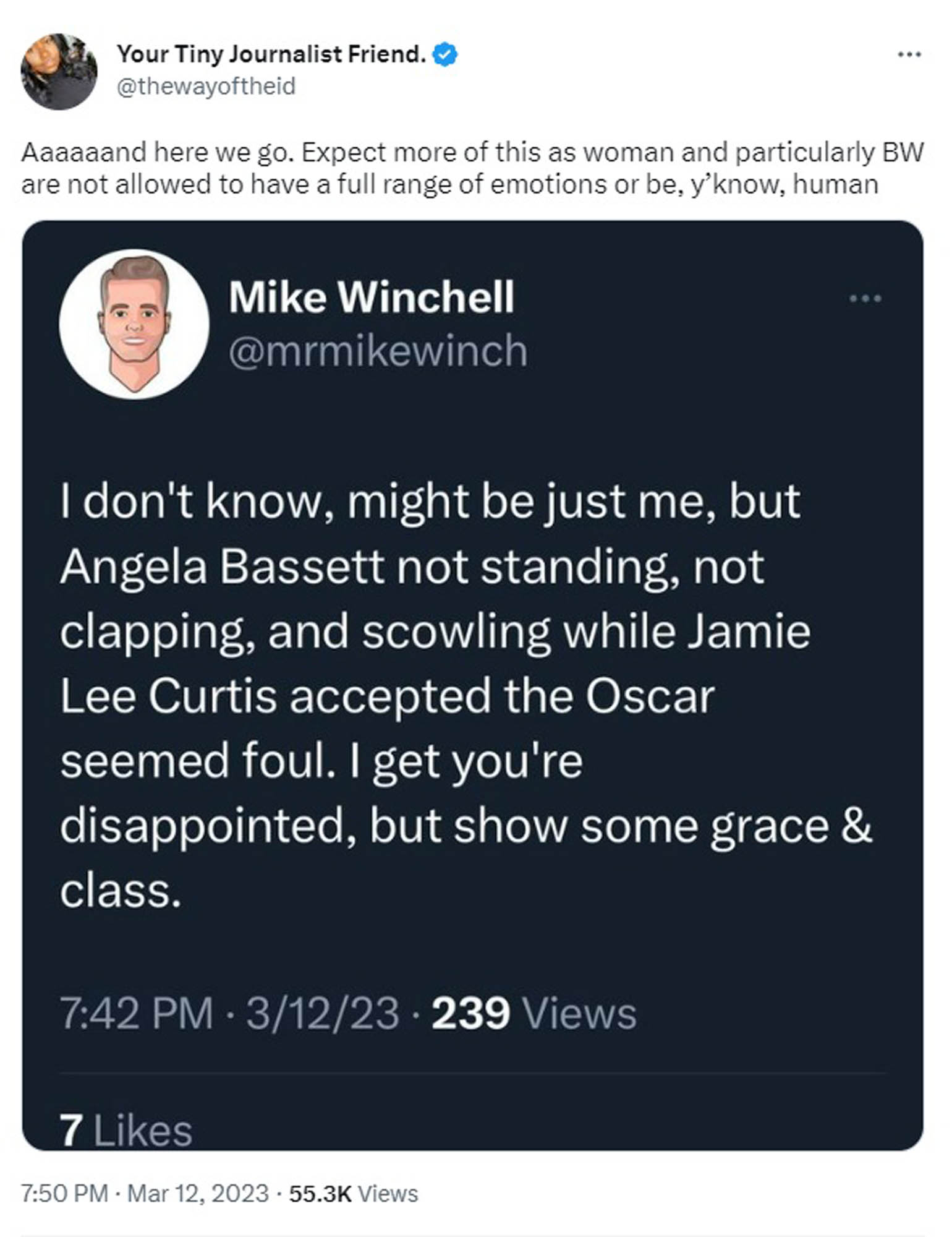 Angela Bassett reaction tweet